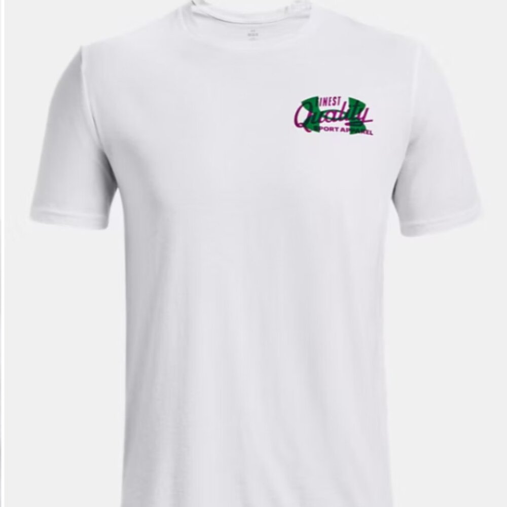 Under Armour Men's T shirt XL Loose fit Vintage Type Short Sleeve White NWT